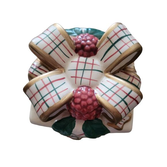 Vintage Made for Avon 2001 Christmas St Nicholas Creamer Gift Box Sugar Bowl - Picture 2 of 10